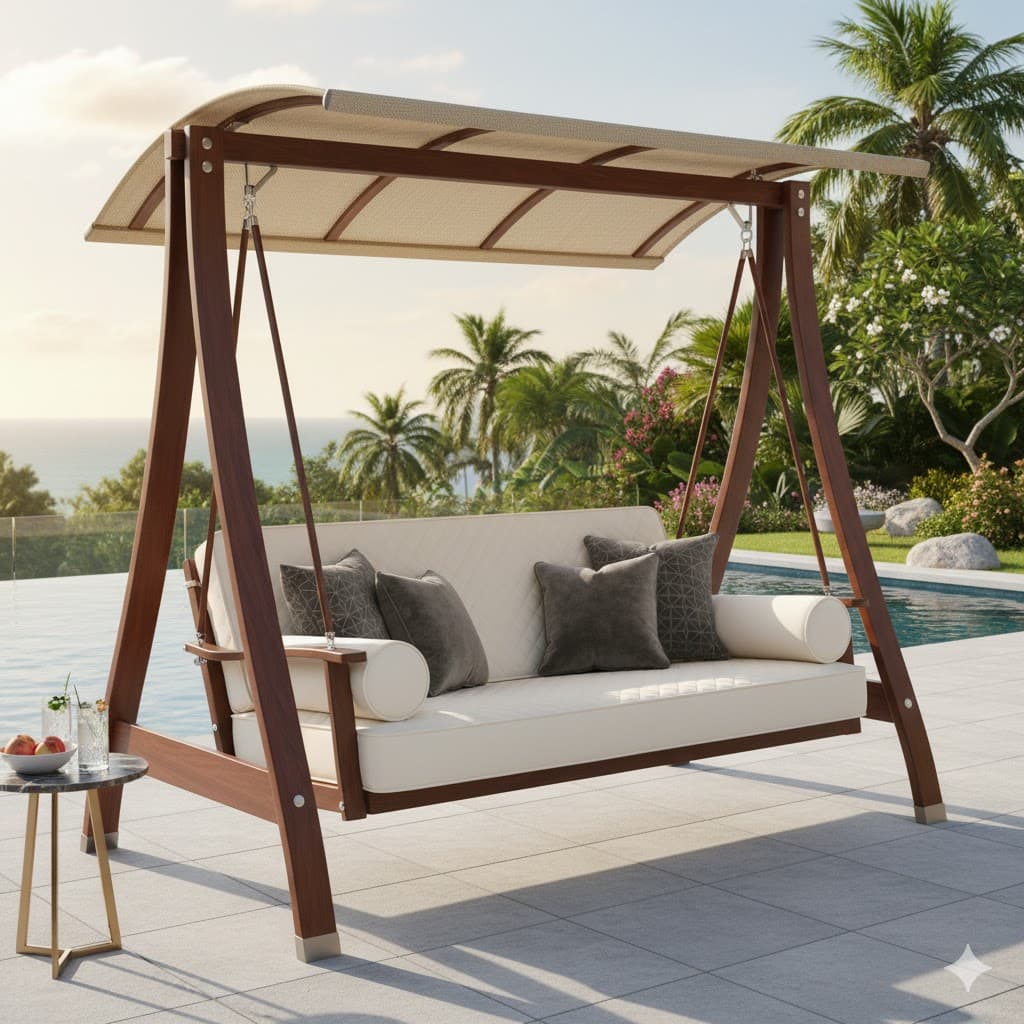 Cushioned Double-Seater Patio Swing