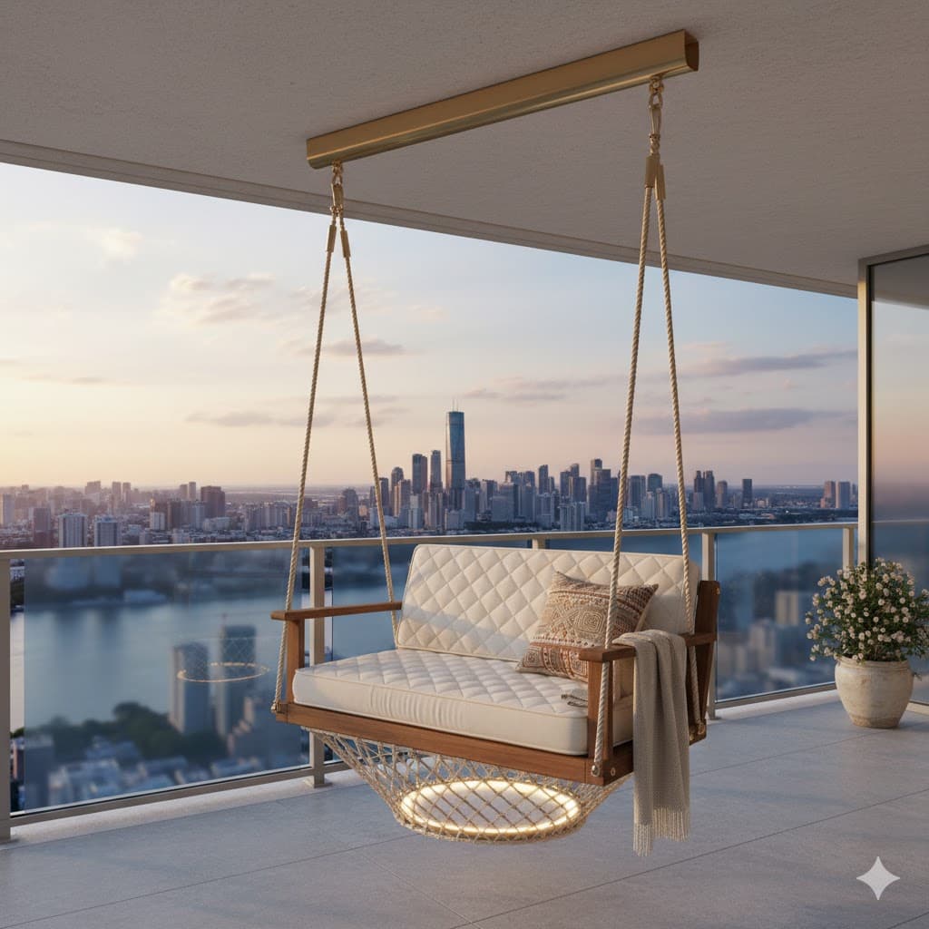 Foldable Balcony Swing
