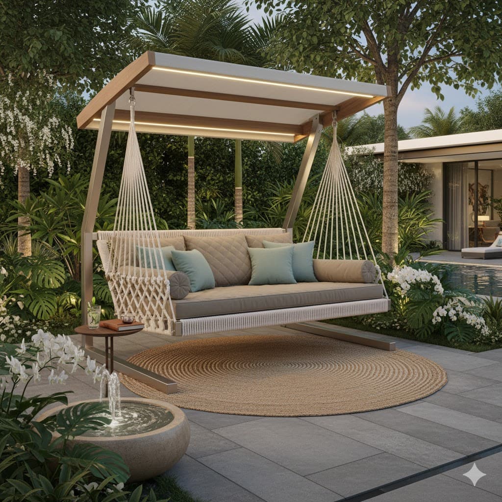 Hammock Style Garden Swing