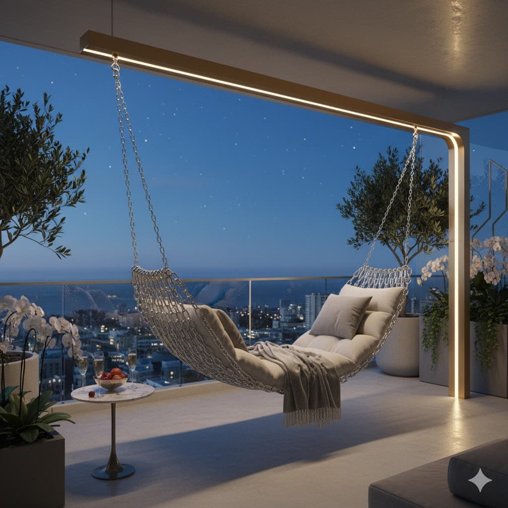 Metal Chain Balcony Swing