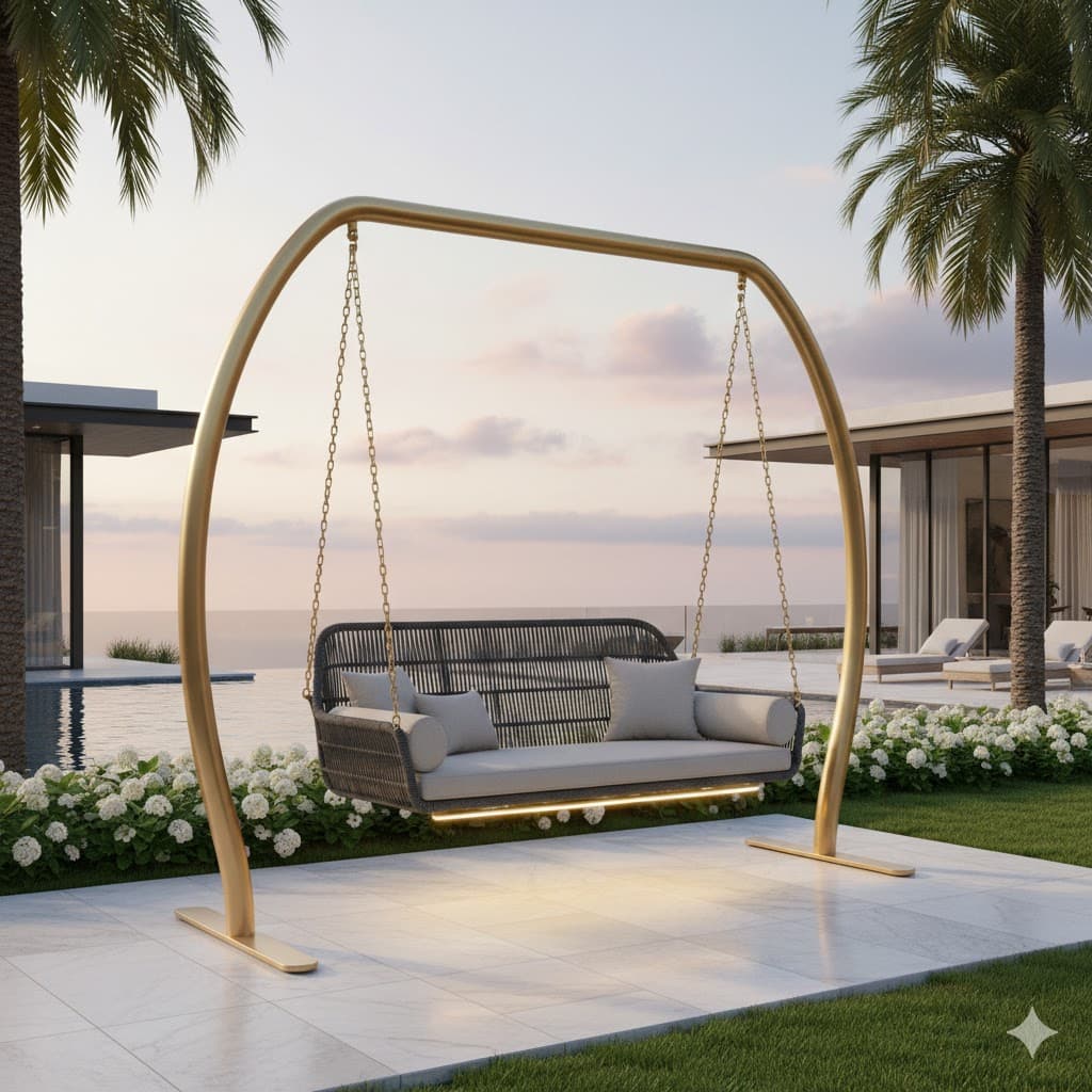 Metal Frame Garden Swing