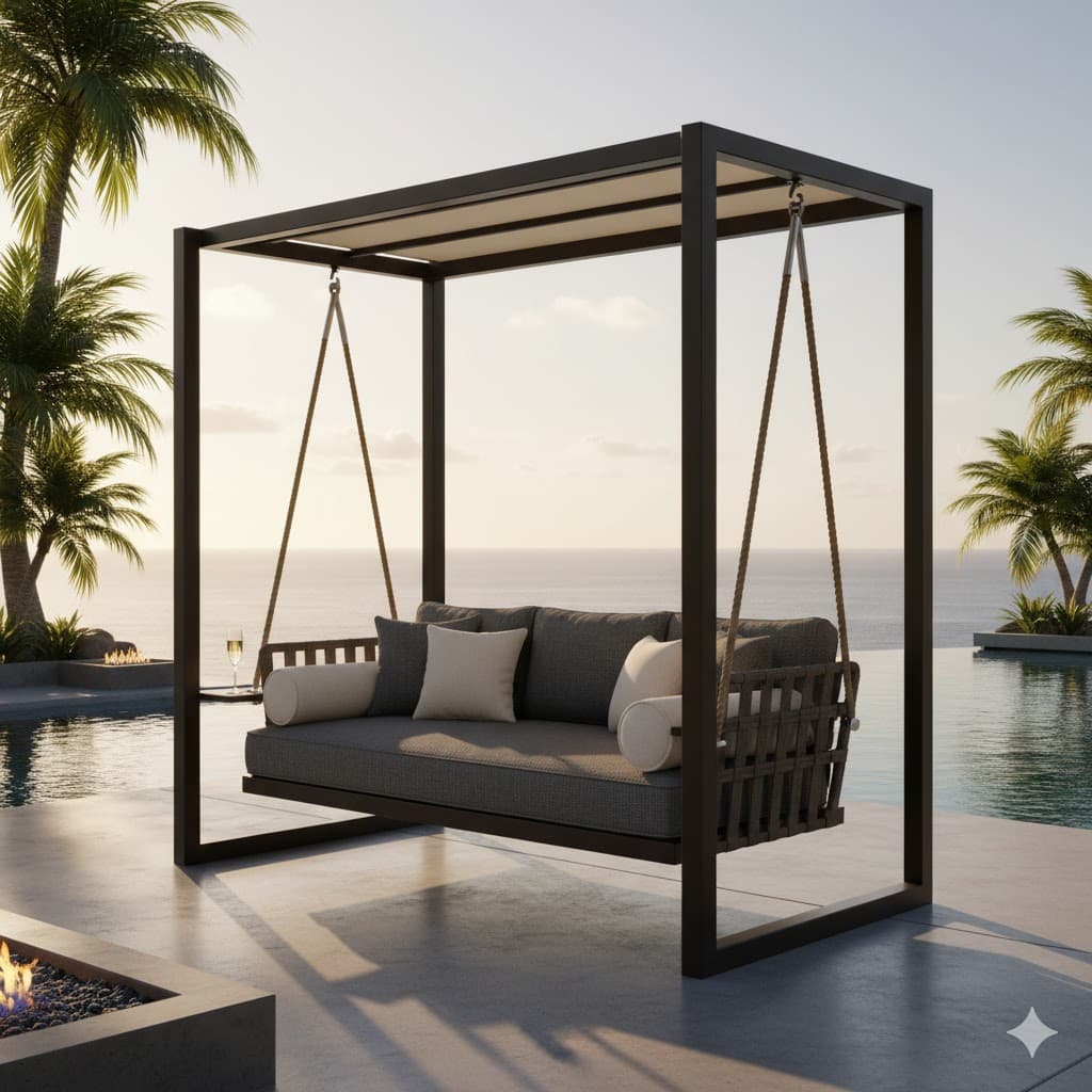 Metal Frame Patio Swing