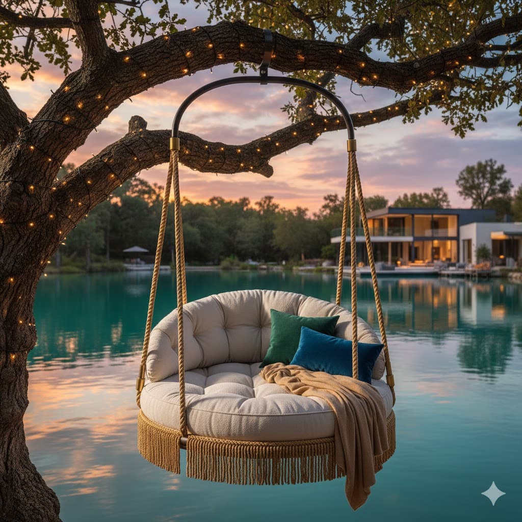 Rope Swing with Cushion Seat
