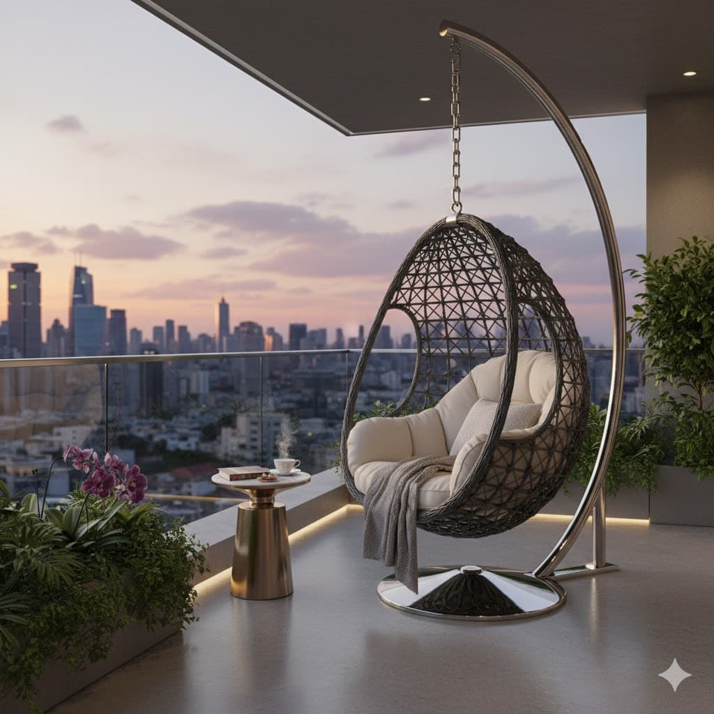 Single-Seater Balcony Swing