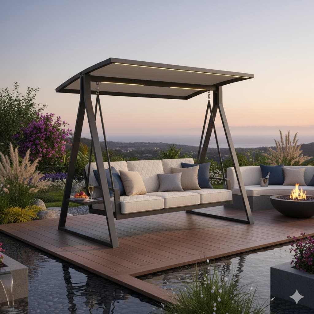 Three-Seater Garden Swing